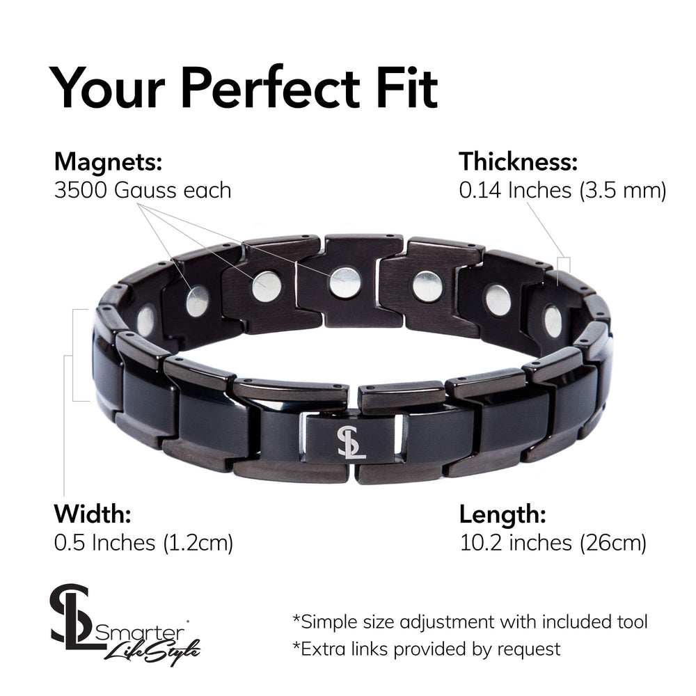 Smarter LifeStyle close-up of 3500 Gauss magnets demonstrates strong, non-invasive support.
