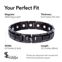 Smarter LifeStyle close-up of 3500 Gauss magnets demonstrates strong, non-invasive support.