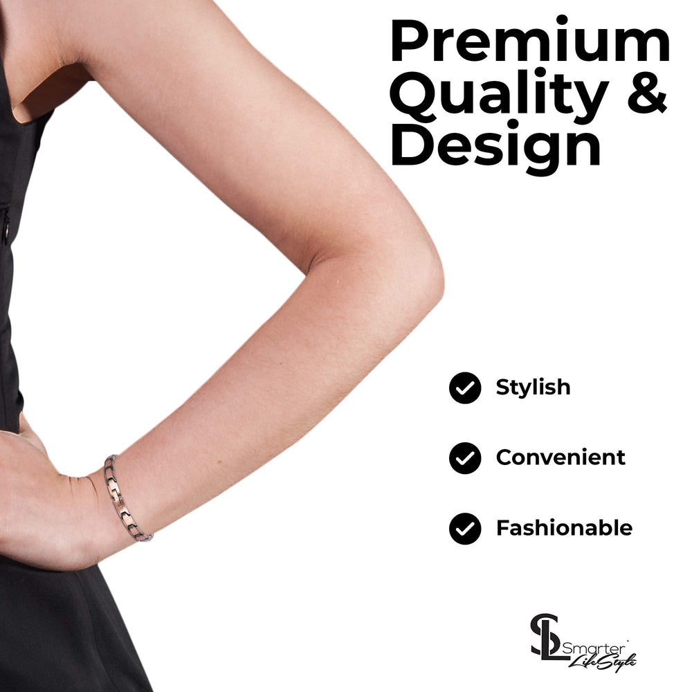 Size tool included to customize the bracelet fit at home