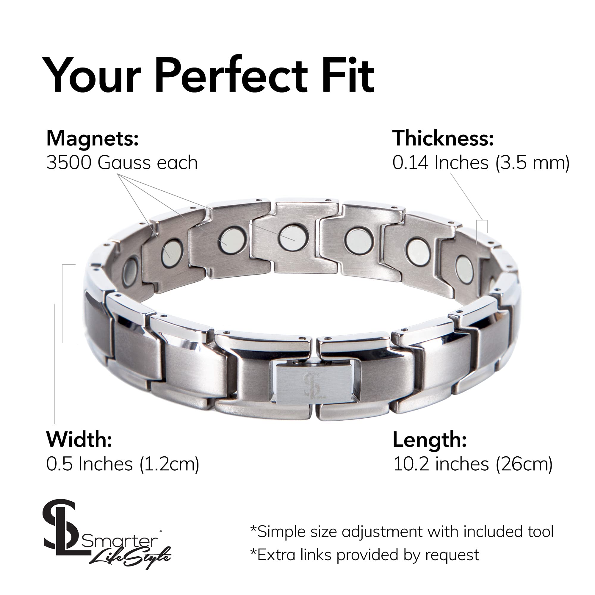 Smarter LifeStyle sizing tool included for easy, precise ankle adjustment.