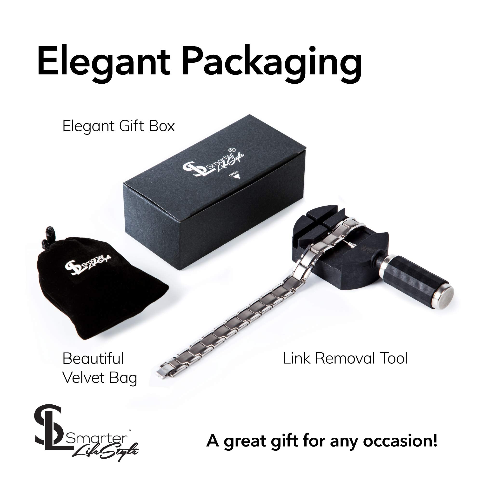 Smarter LifeStyle waterproof, nickel-free anklet suitable for daily wear.
