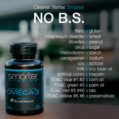 Smarter Omega-3 bottle cap close-up with seal