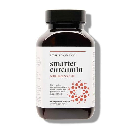 Smarternutrition Curcumin softgels bottle front highlighting enhanced absorption