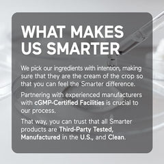 SMARTERNUTRITION Mint flavor packaging conveys refreshing taste.