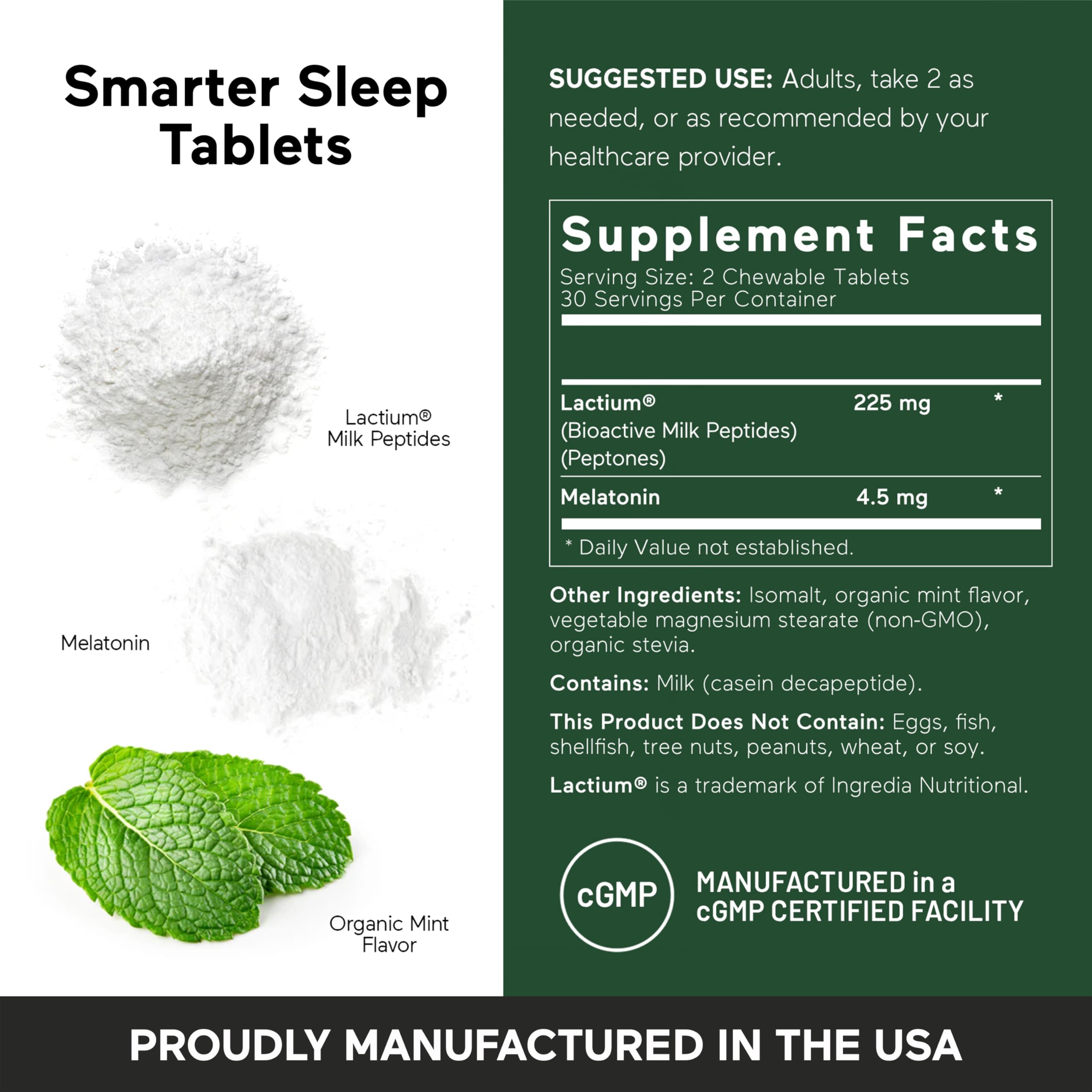SMARTERNUTRITION USA-made seal shown on label.