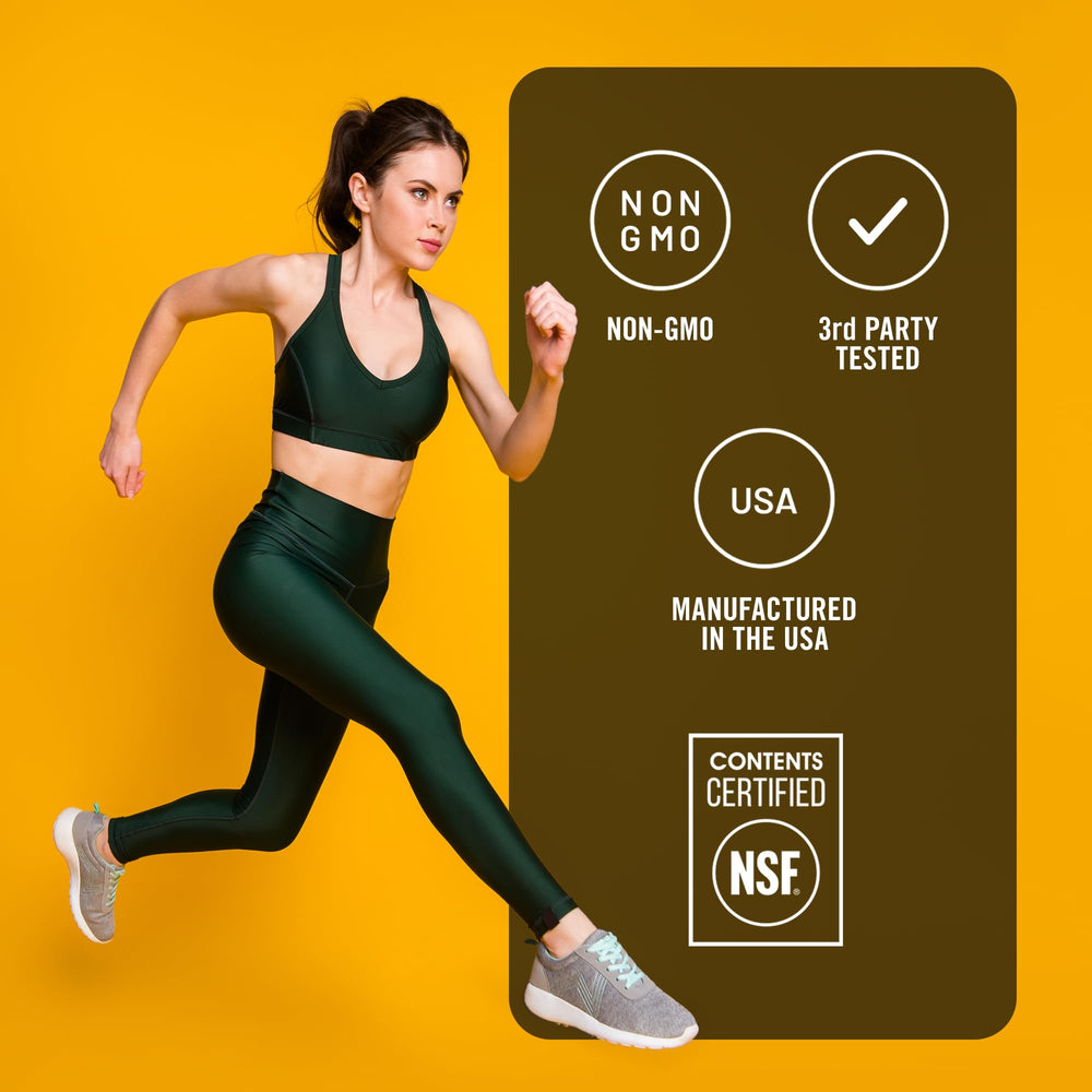 Smarternutrition NSF-certified badge emphasizing rigorous quality testing