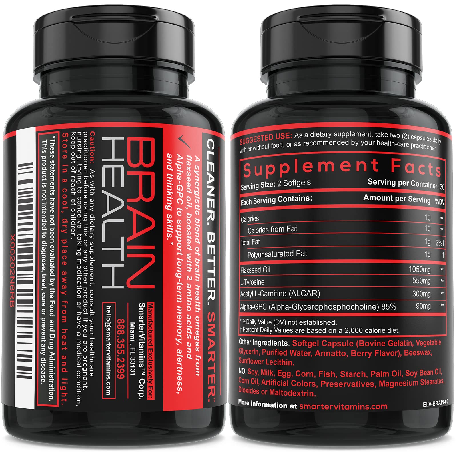 SmarterVitamins Acetyl L-Carnitine capsules emphasizing energy metabolism.