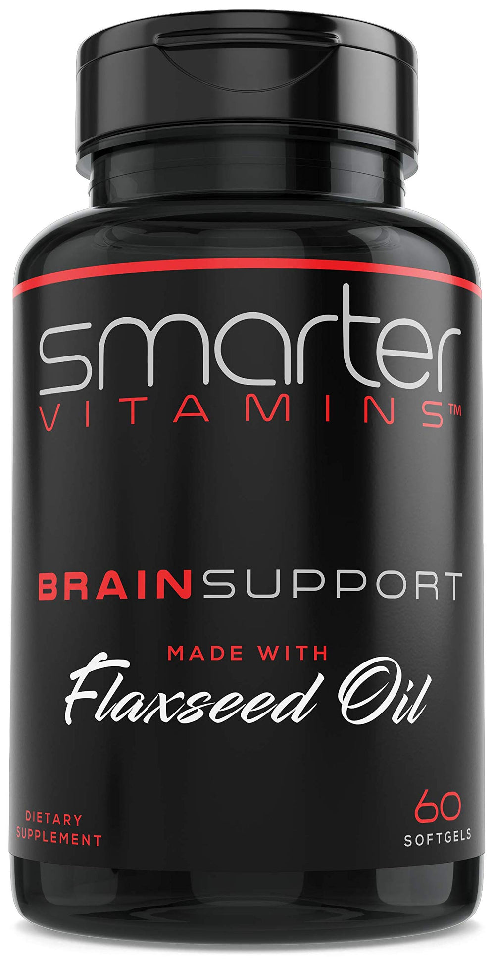 SmarterVitamins Brain Support bottle shown for daily focus support.
