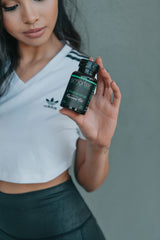 SmarterVitamins L-Theanine label displays non-GMO gluten-free soy-free assurances