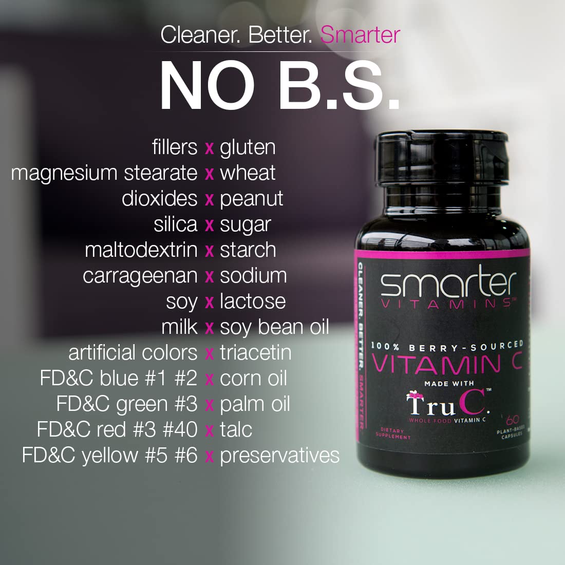SmarterVitamins plant-based capsules designed for easy digestion