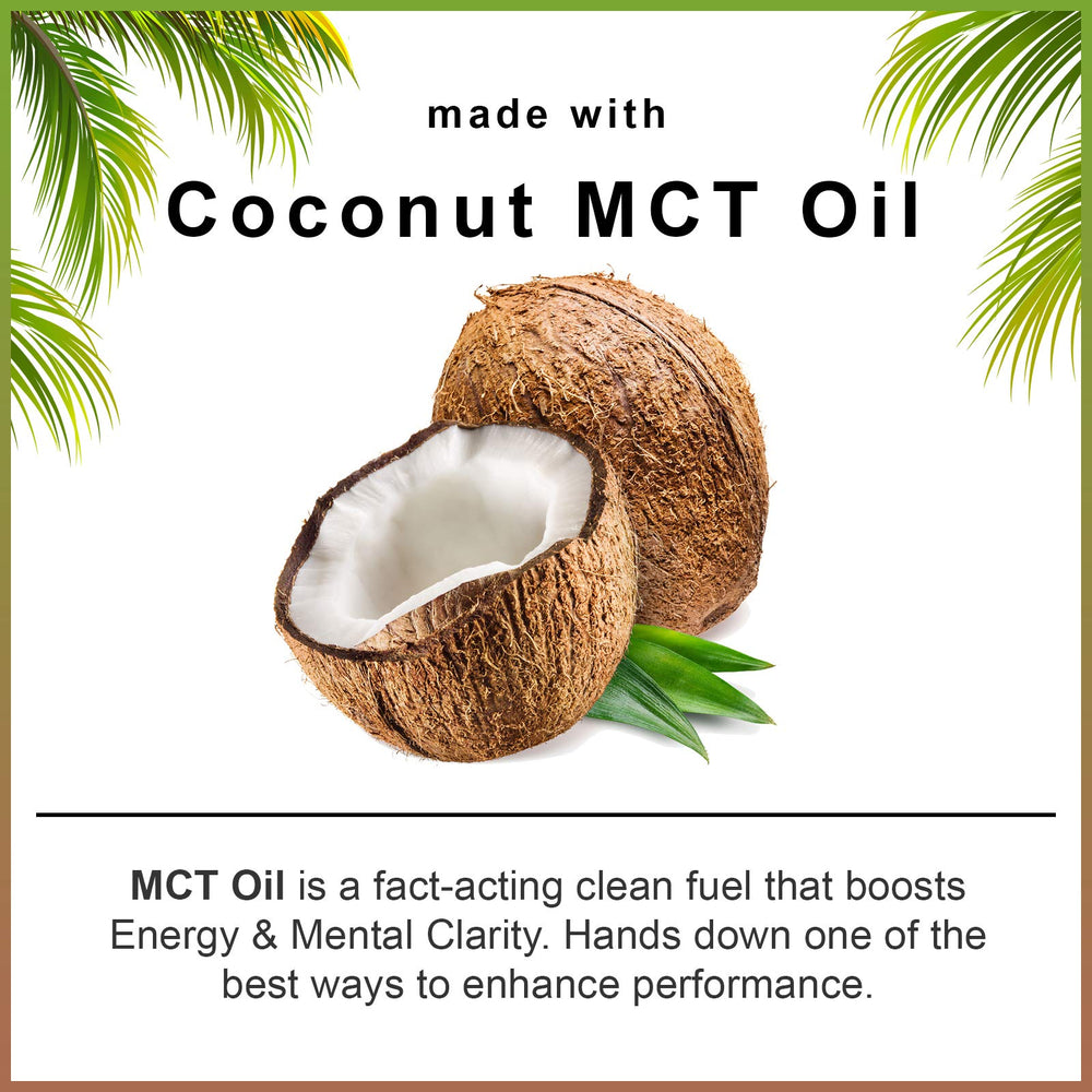 Smarter Energy Pills coconut MCT oil droplets indicate fast absorption and steady energy