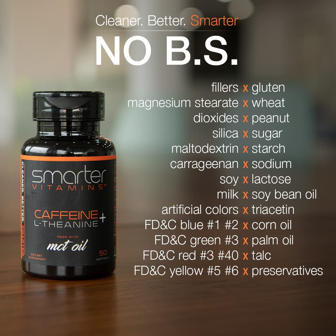 SmarterVitamins trio bottle setup highlighting the 2:1 ratio.