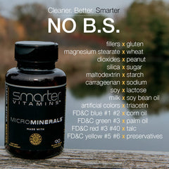 SmarterVitamins vegan packaging highlights clean, plant-based capsules