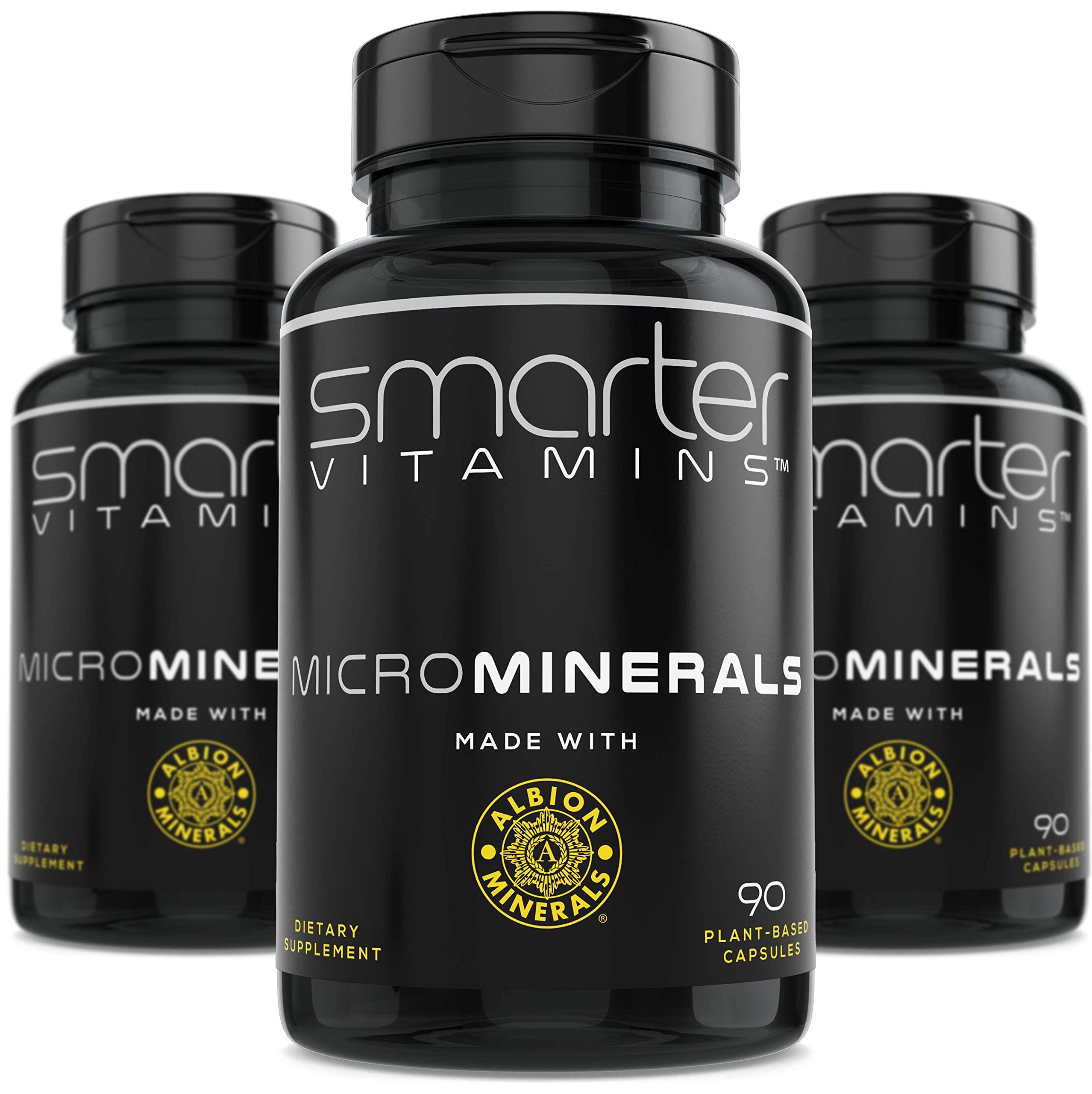 SmarterVitamins zinc glycinate Albion bottle—premium mineral support for daily wellness.