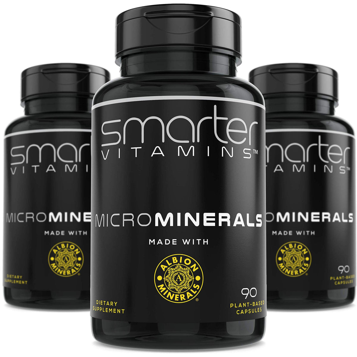 SmarterVitamins zinc glycinate Albion bottle—premium mineral support for daily wellness.