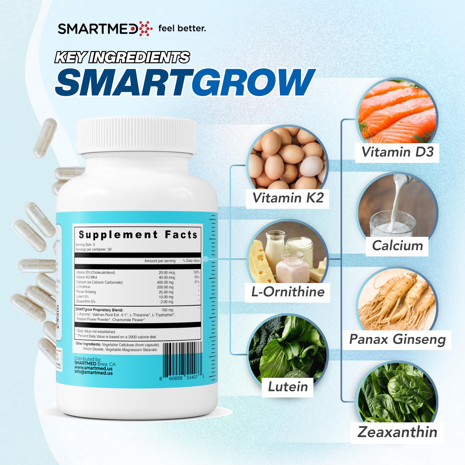 SMARTGROW dosing scoop demonstrating a simple daily serving.