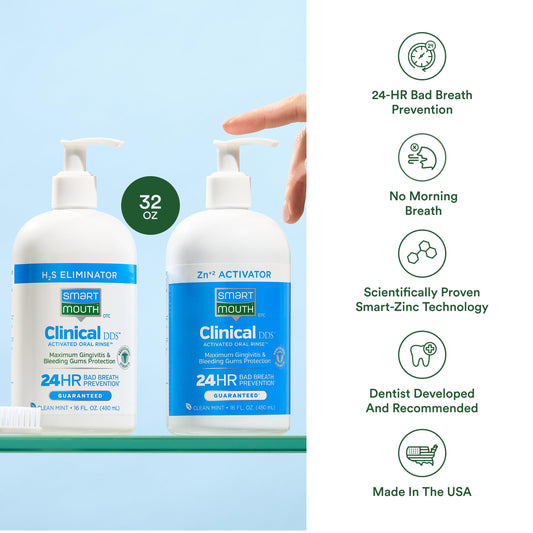 Activation system with separated bottles enables on-rinse activation.
