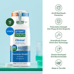 SmartMouth alcohol-free mouthwash offering a gentle, sting-free rinse