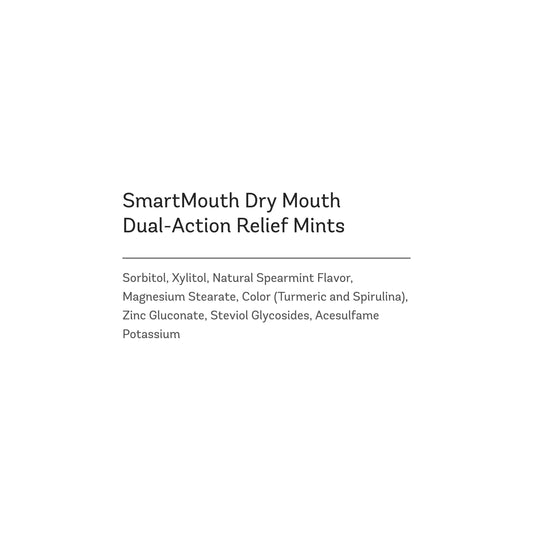 SmartMouth mints beside a coffee cup for morning refreshment