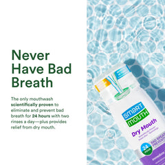 SmartMouth mouthwash in glass demonstrates refreshing mint rinse