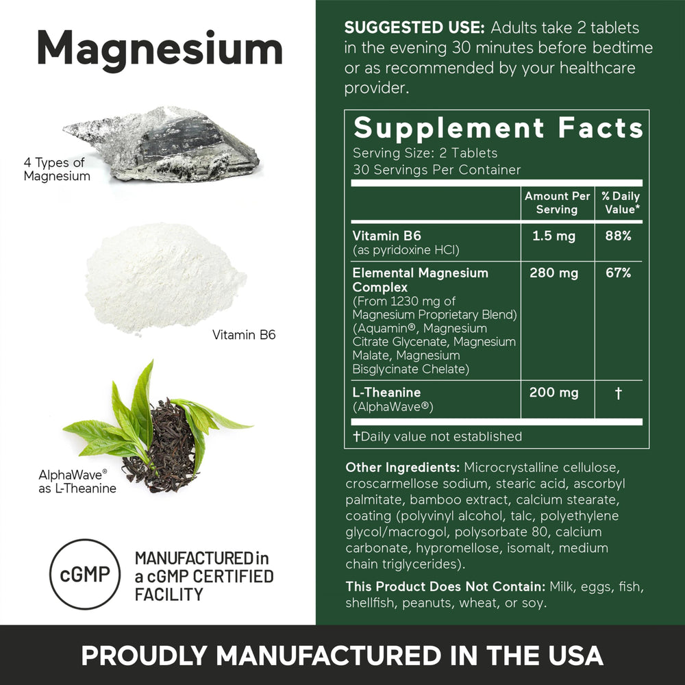 SMARTERNUTRITION Smarter Magnesium Complex night-stand scene suggesting relaxation before bed.