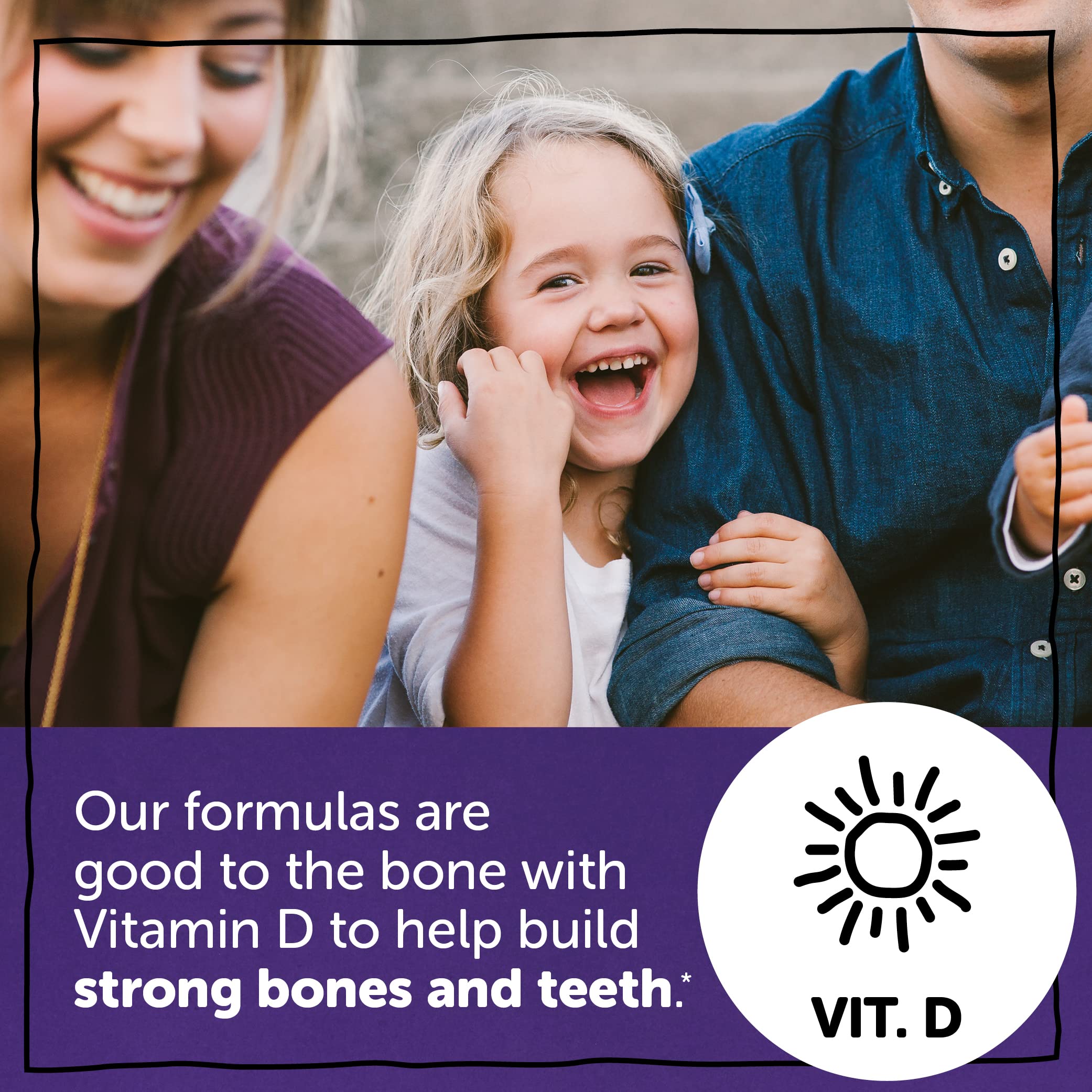 SmartyPants Toddler Multivitamin Gummies age-2-3-use illustration showing dosing.
