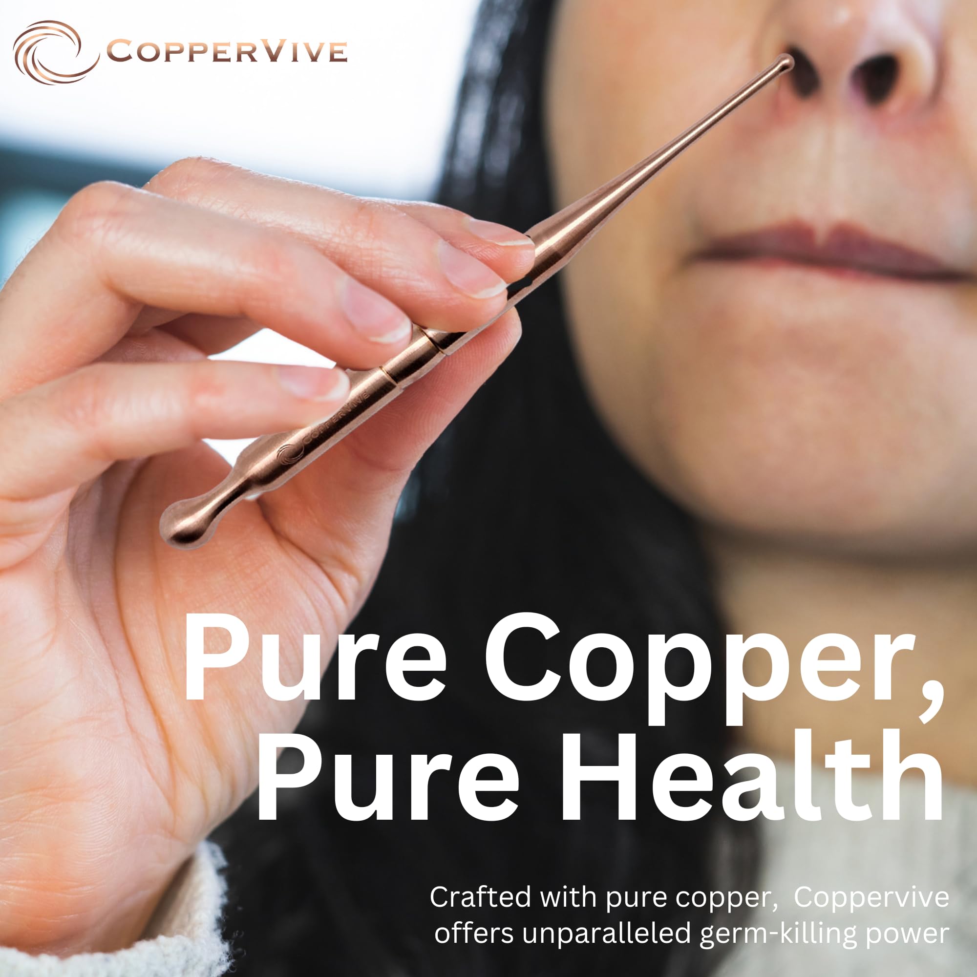 SmartYOU CopperVive 10mm rounded tip for broader body massage and reflexology.