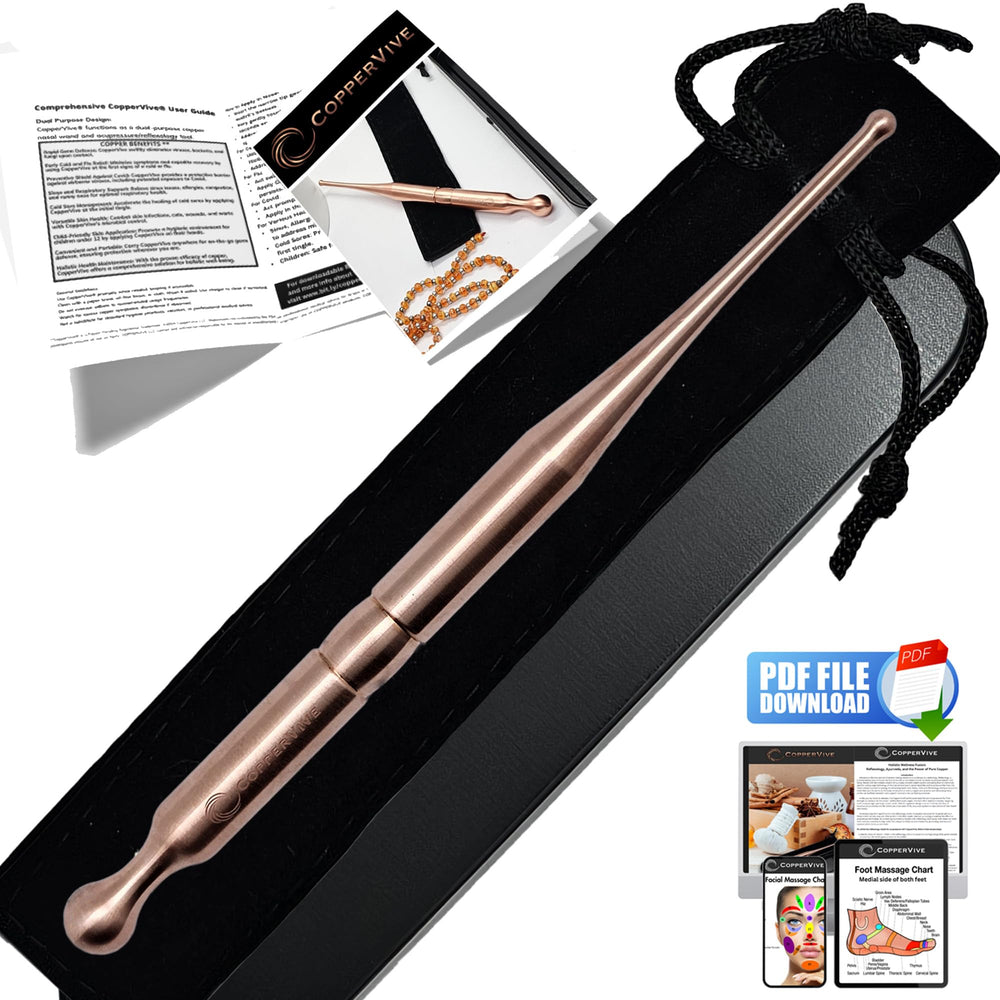 SmartYOU CopperVive on-the-go nasal hygiene and sinus support tool.