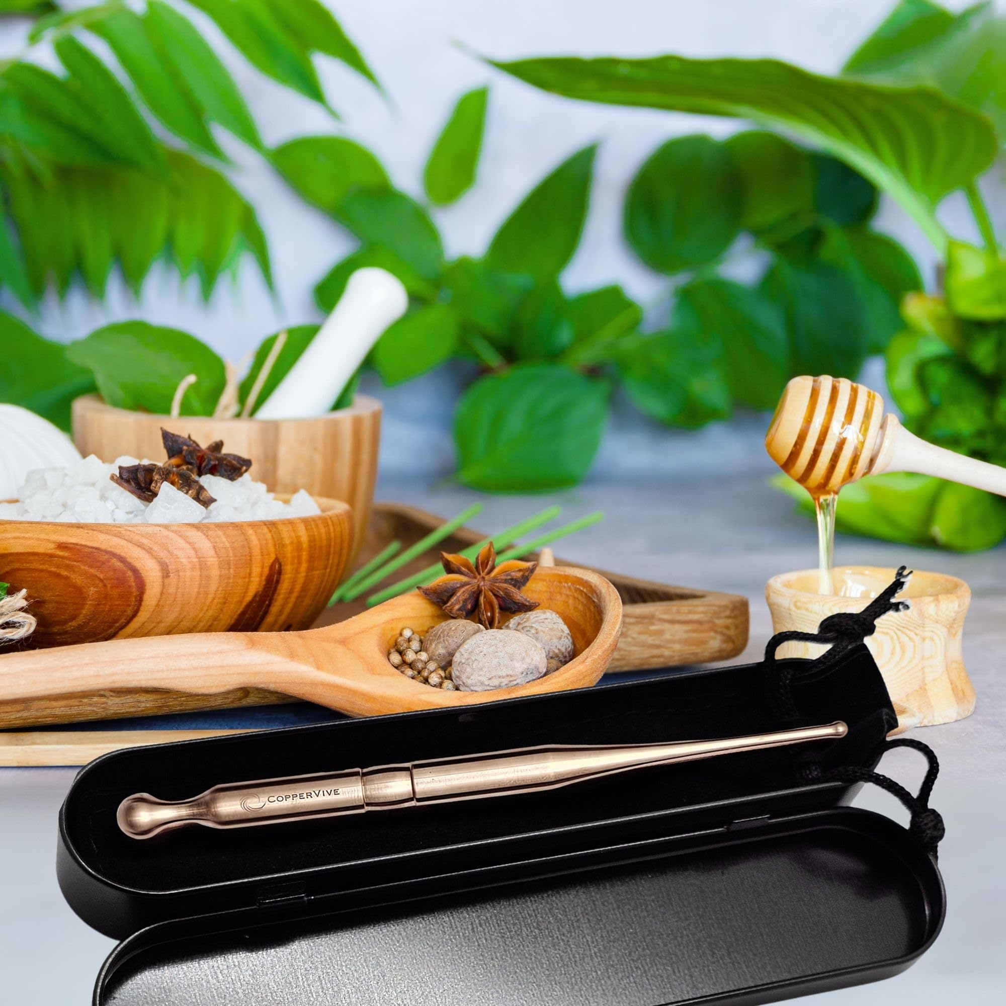 SmartYOU CopperVive reusable copper tool replaces disposable swabs.