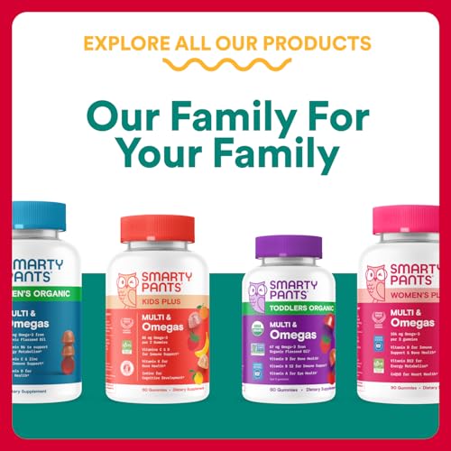 SmartyPants assorted fruit flavors highlight grape, blueberry, and mixed berry.