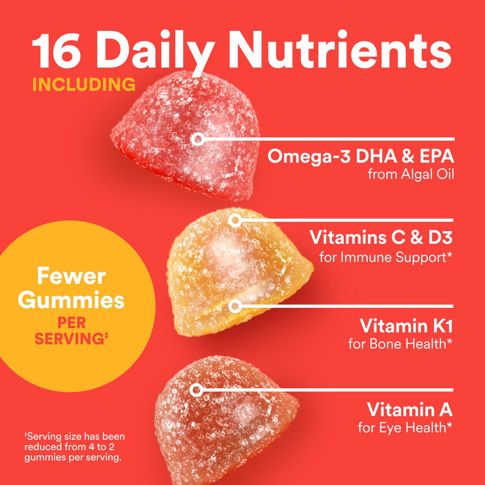 SmartyPants Orange gummies provide citrus notes loved by kids after school