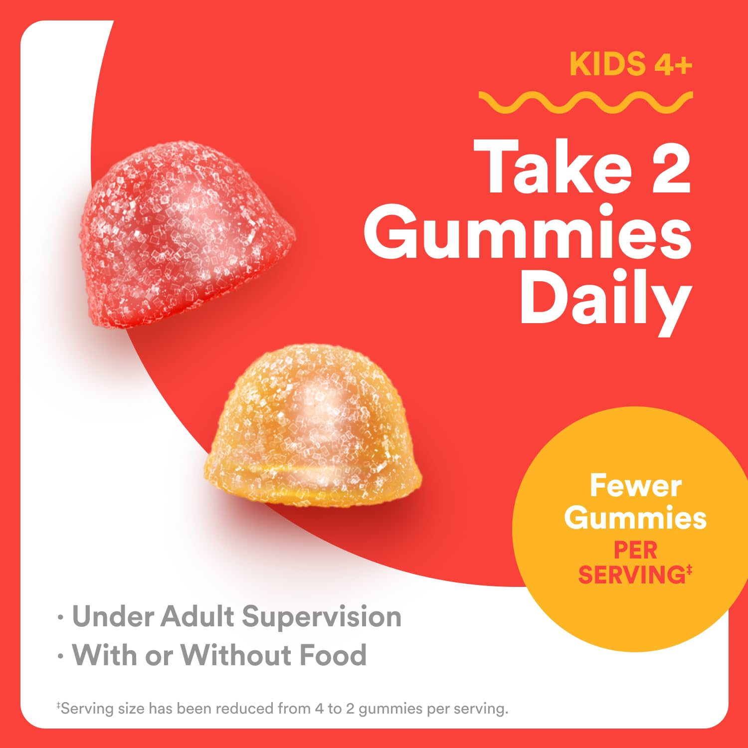 SmartyPants serving suggestion shows two gummies per day