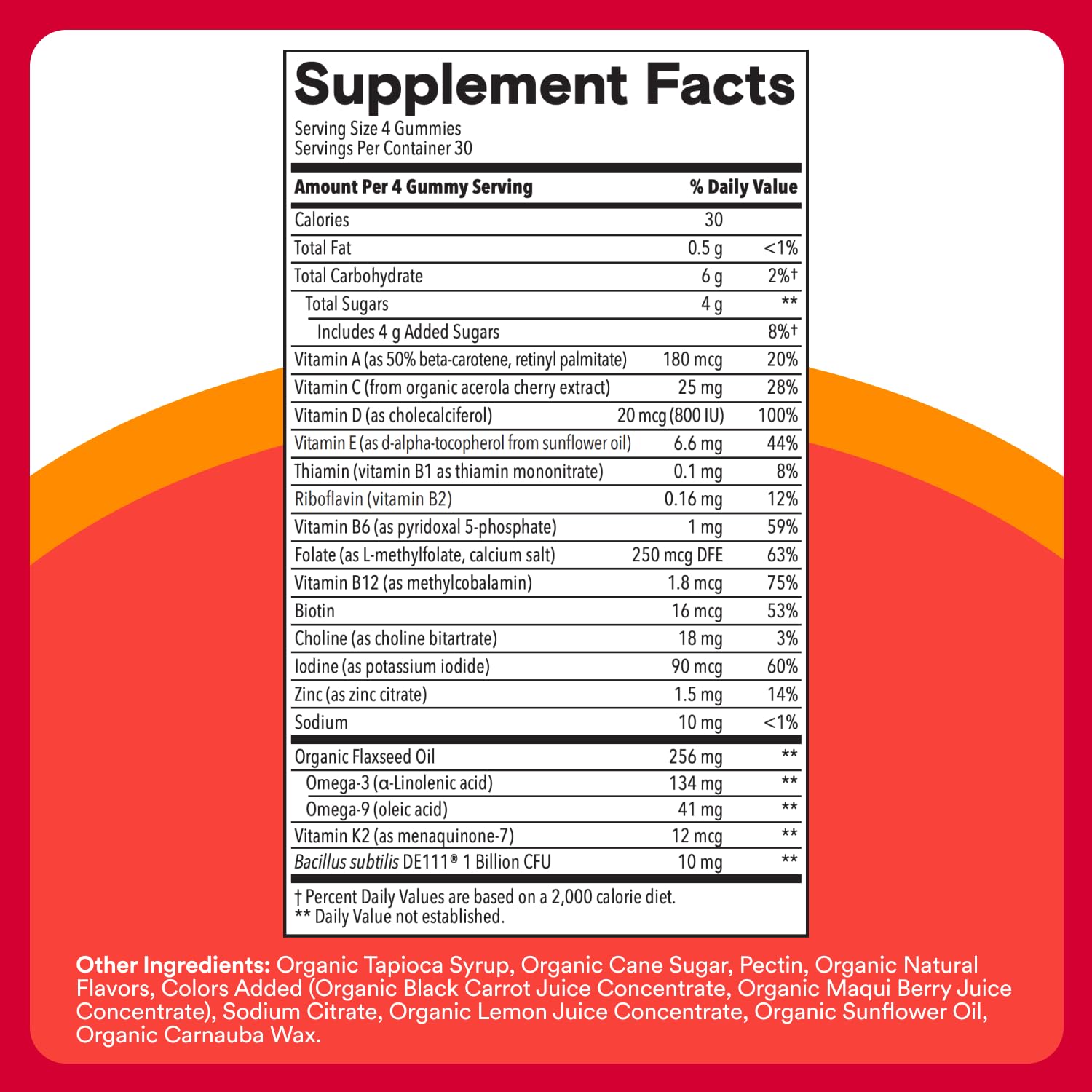 SmartyPants D3 vitamin gummies support growth and energy.