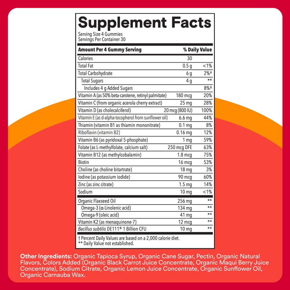 SmartyPants D3 vitamin gummies support growth and energy.