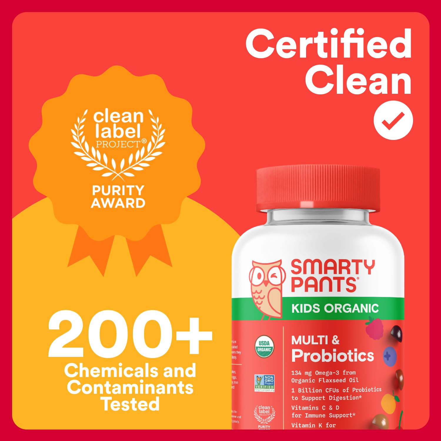 Chewable gummy texture kids enjoy in SmartyPants.
