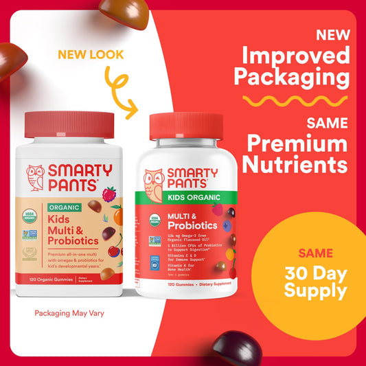 SmartyPants Omega-3 ALA gummies image for brain-friendly nourishment for kids.
