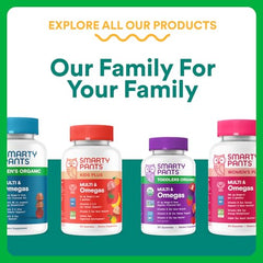 SmartyPants Prenatal bottle pictured on a kitchen counter for everyday use.