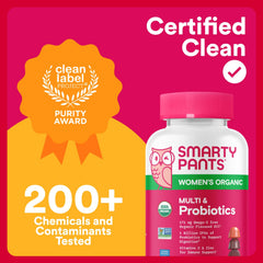 Gluten-free badge on SmartyPants Organic Women’s Multivitamin Gummies.