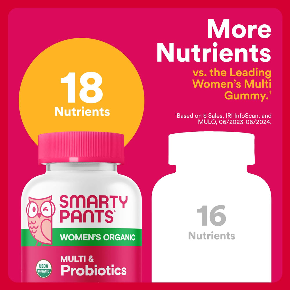 Clean label quality badge on SmartyPants packaging for purity reassurance.