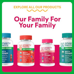 120-count bottle of SmartyPants Organic Women’s Multivitamin for a long-lasting supply.