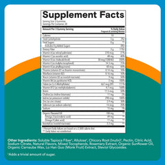 Methylfolate and B12 support absorption in SmartyPants Prenatal Zero Sugar.