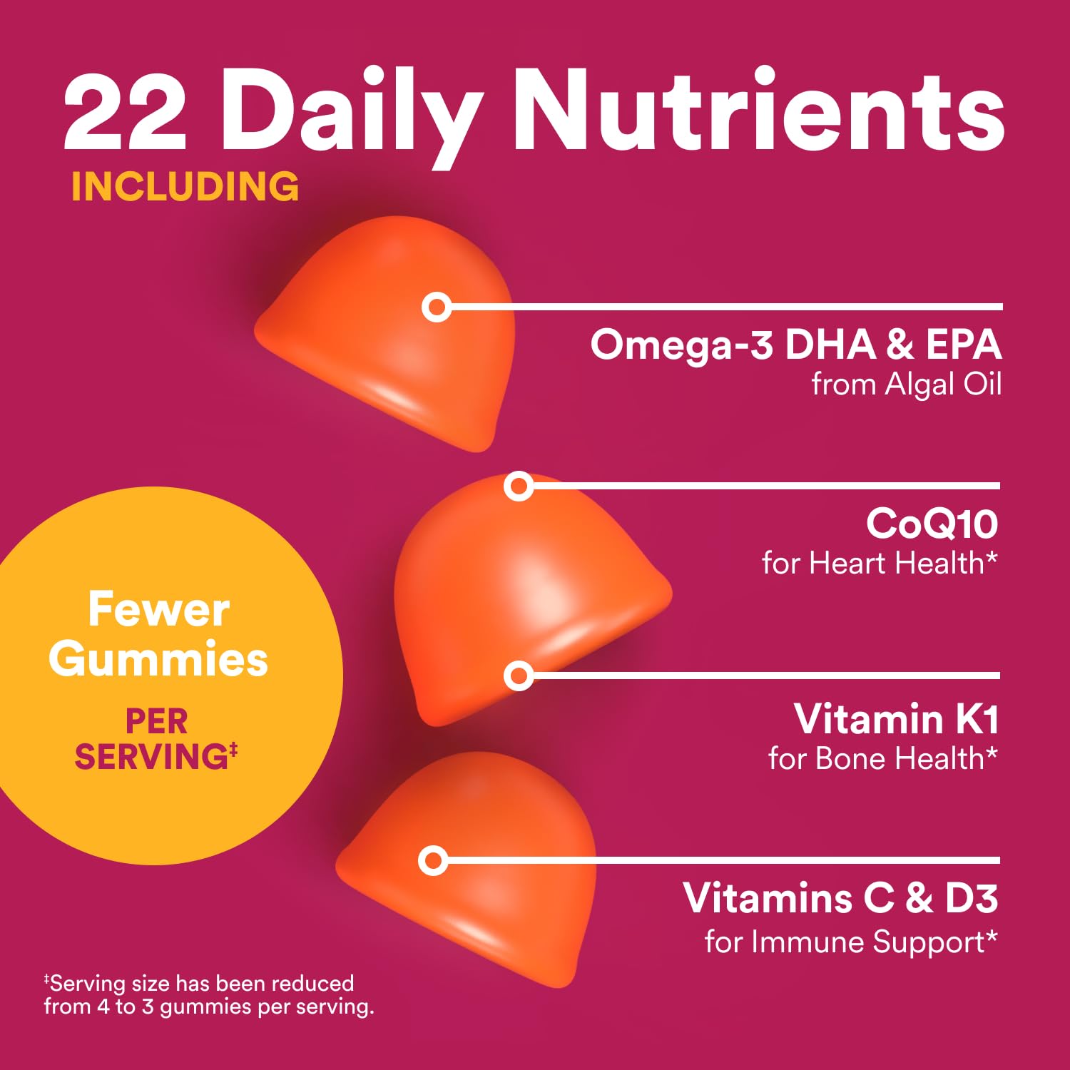 SmartyPants vitamin D3 bottle emphasizes immune-related daily support
