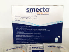Close-up of Smecta IPSEN Original 3g sachets for digestive comfort