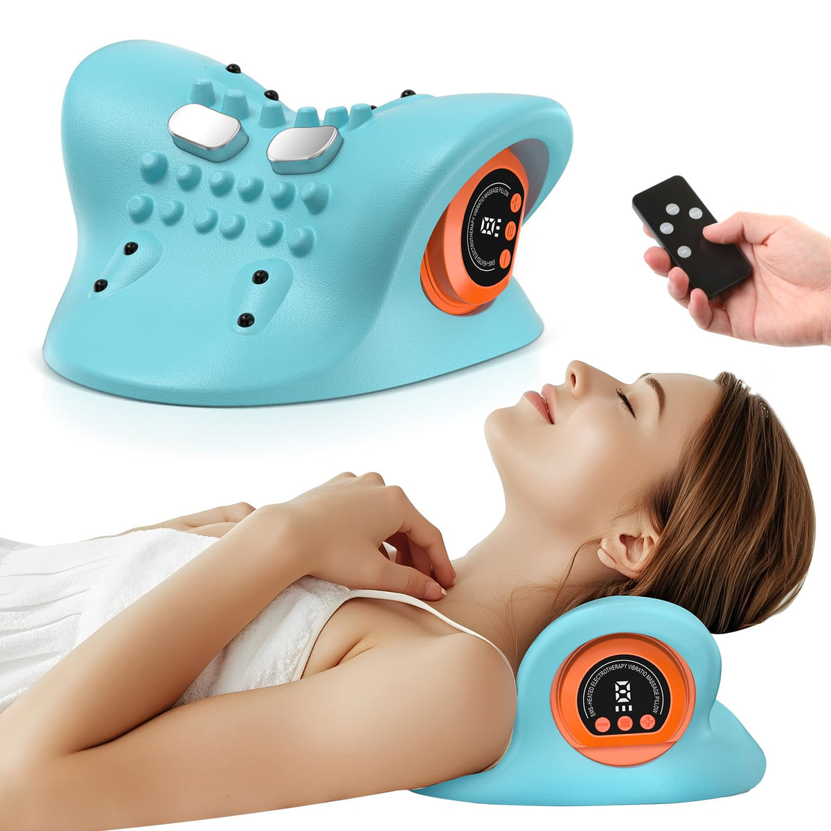Smedz neck massager compact design for travel convenience