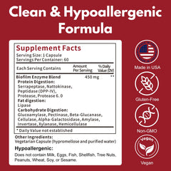 USA-made badge signals clean production and hypoallergenic formulation.