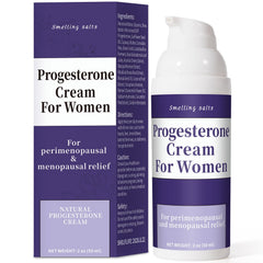 Smelling Salts progesterone cream bottle for balanced hormones and daily ease.
