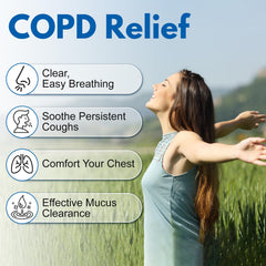 Smelling salts COPD supplement packaging highlights vegan, USA-made quality