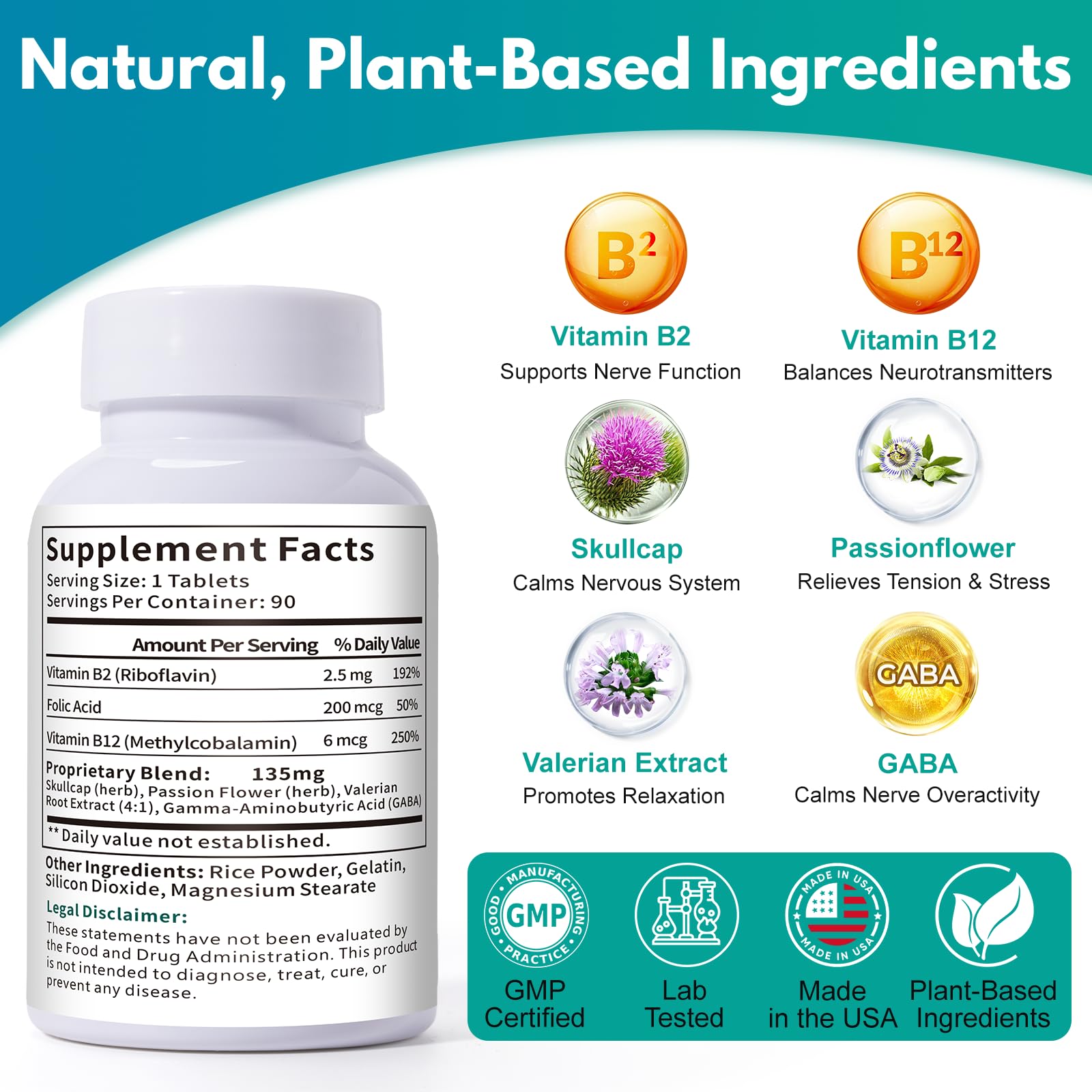 Smelling salts herbal capsules skullcap passionflower valerian support relaxed evenings.