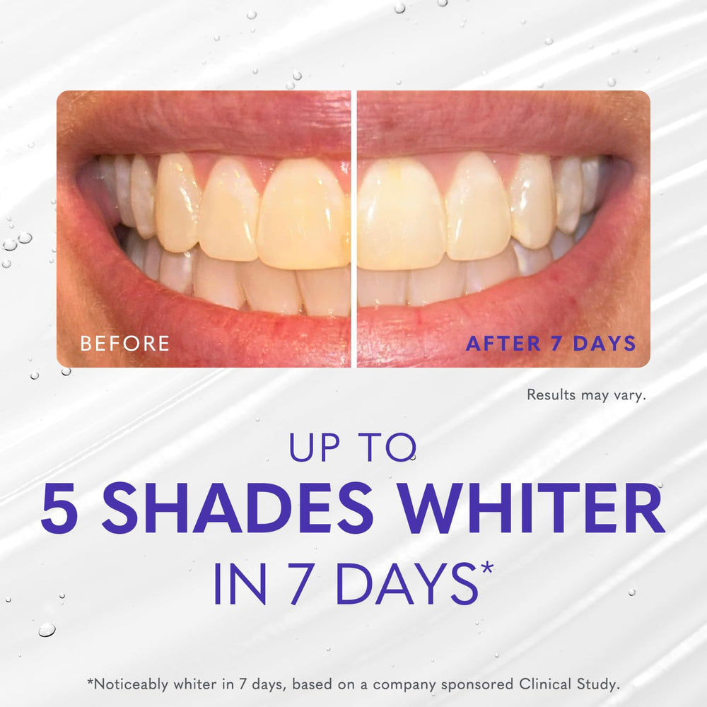 Smileactives whitening foam in action during brushing routine.
