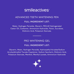 Smileactives easy integration: toothpaste with whitening gel.